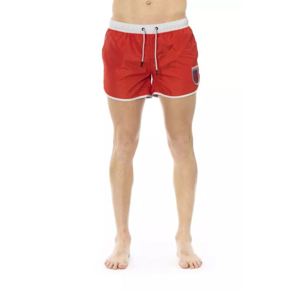 Bikkembergs Red Polyester Men Swim Men's Short